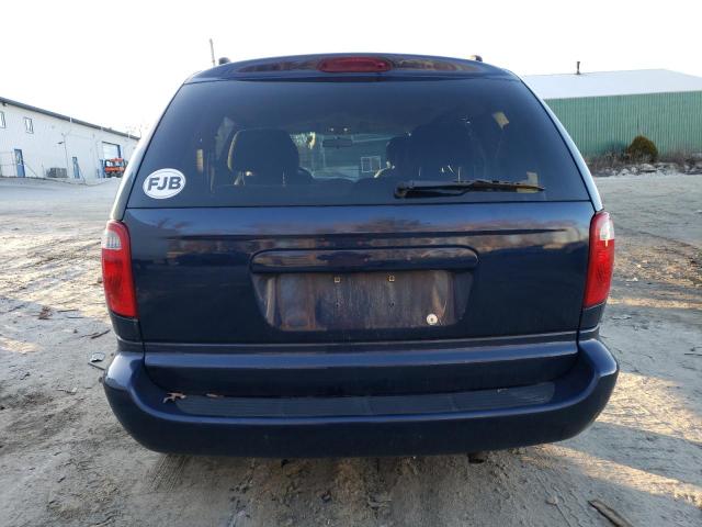 1D4GP45R16B520832 - 2006 DODGE CARAVAN SXT BLUE photo 6