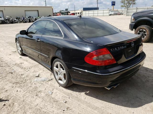 WDBTJ72H27F211177 - 2007 MERCEDES-BENZ CLK 550 BLACK photo 2