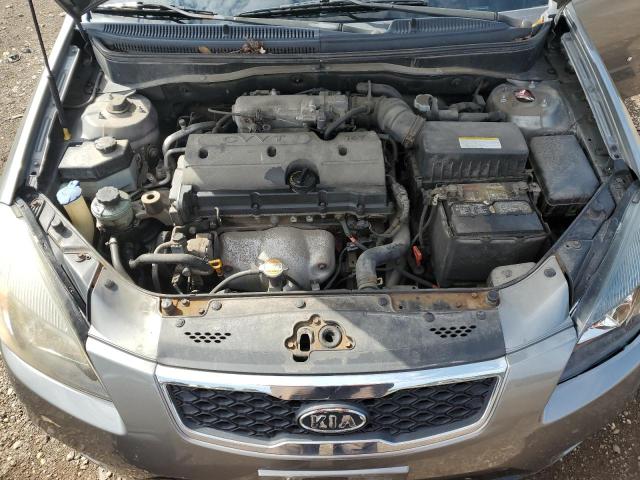 KNADH4A30B6864778 - 2011 KIA RIO BASE GRAY photo 11