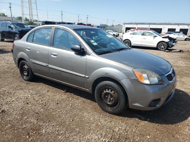 KNADH4A30B6864778 - 2011 KIA RIO BASE GRAY photo 4