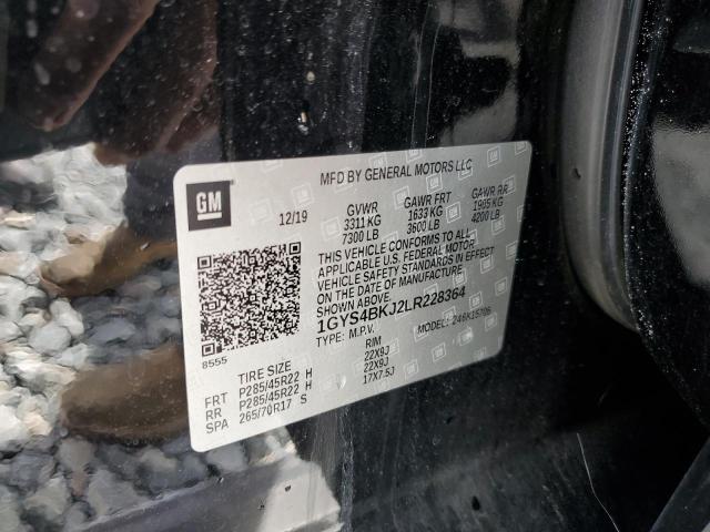 1GYS4BKJ2LR228364 - 2020 CADILLAC ESCALADE LUXURY Schwarz Foto 13