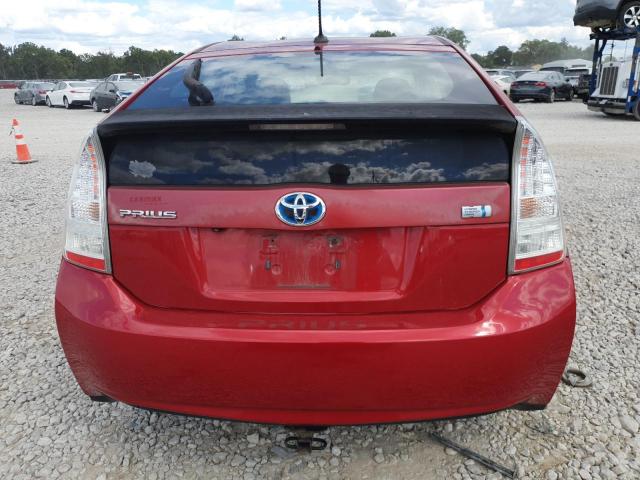 JTDKN3DU6A0036818 - 2010 TOYOTA PRIUS RED photo 6