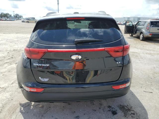 KNDPN3ACXK7596626 - 2019 KIA SPORTAGE EX BLACK photo 6