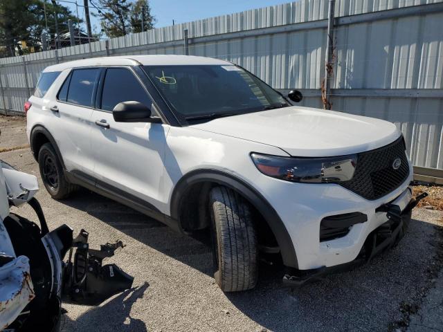 1FM5K8AB4MGB35201 - 2021 FORD EXPLORER POLICE INTERCEPTOR WHITE photo 4