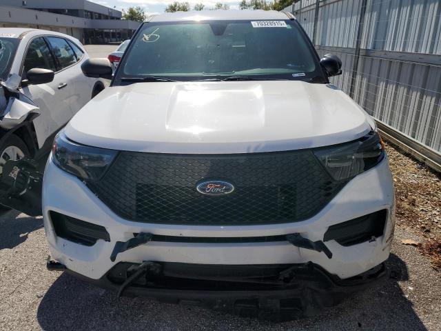 1FM5K8AB4MGB35201 - 2021 FORD EXPLORER POLICE INTERCEPTOR WHITE photo 5