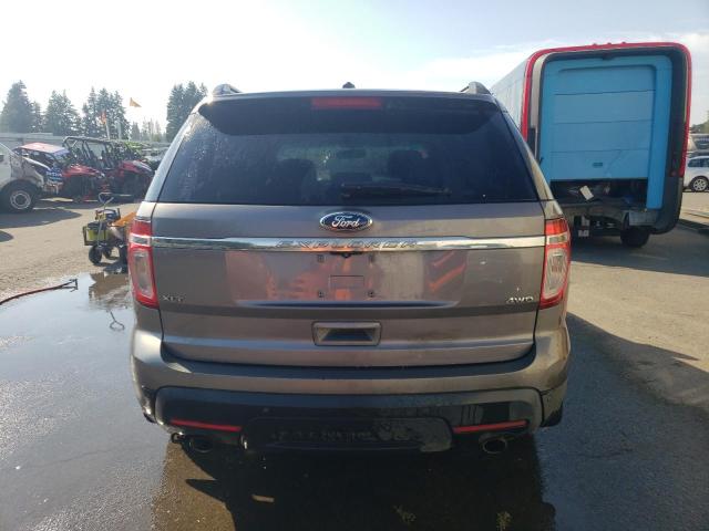 1FM5K8D89EGA27979 - 2014 FORD EXPLORER XLT GRAY photo 6