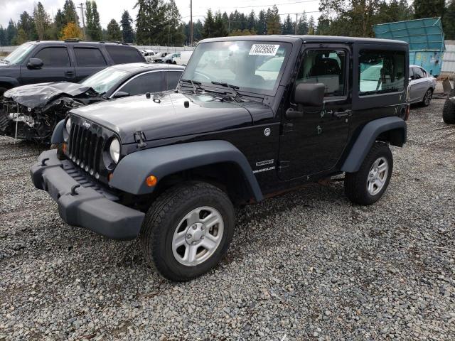 1C4AJWAG9DL705397 - 2013 JEEP WRANGLER SPORT BLACK photo 1