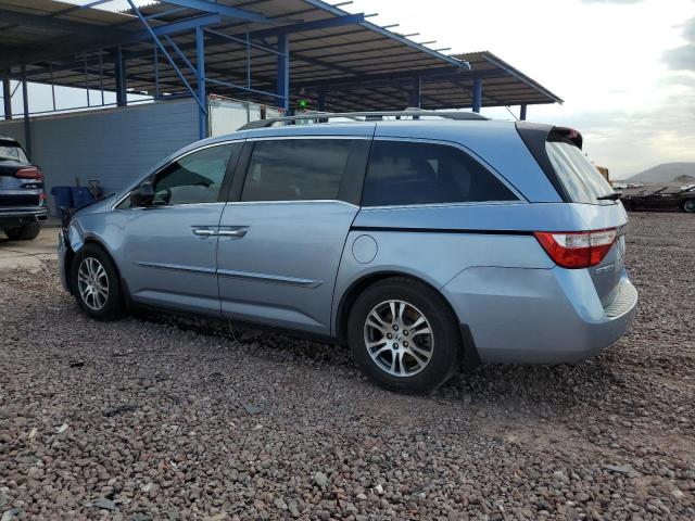 5FNRL5H63CB011584 - 2012 HONDA ODYSSEY EXL BLUE photo 2