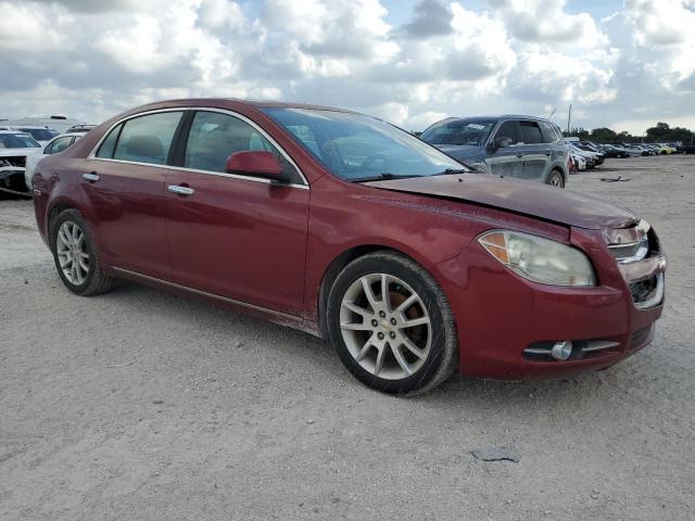 1G1ZE5EB1AF291308 - 2010 CHEVROLET MALIBU LTZ 勃艮第红 照片 4