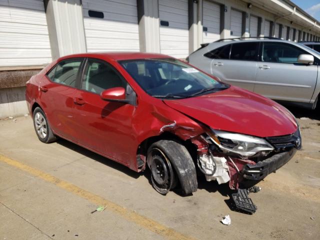 2T1BURHE3EC209697 - 2014 TOYOTA COROLLA L RED photo 4