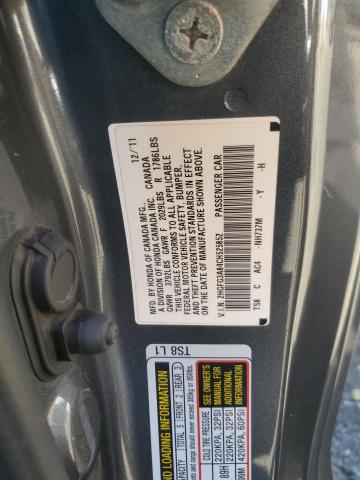 2HGFG3A84CH525852 - 2012 HONDA CIVIC EX Boz foto 12