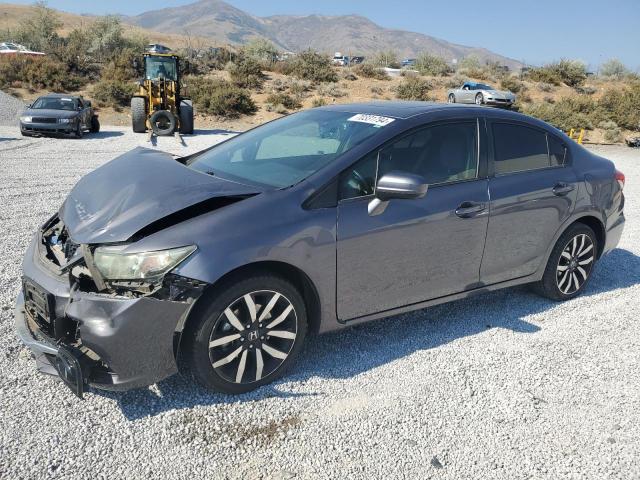 19XFB2F98FE280417 - 2015 HONDA CIVIC EXL ნაცრისფერი ფოტო 1