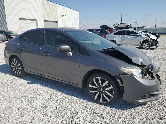 19XFB2F98FE280417 - 2015 HONDA CIVIC EXL ნაცრისფერი ფოტო 4