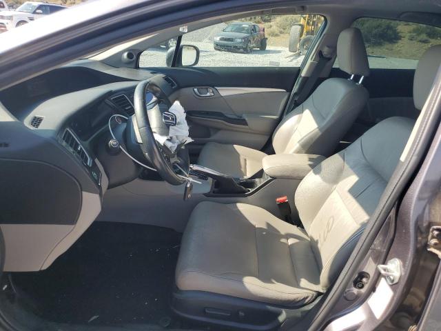 19XFB2F98FE280417 - 2015 HONDA CIVIC EXL ნაცრისფერი ფოტო 7