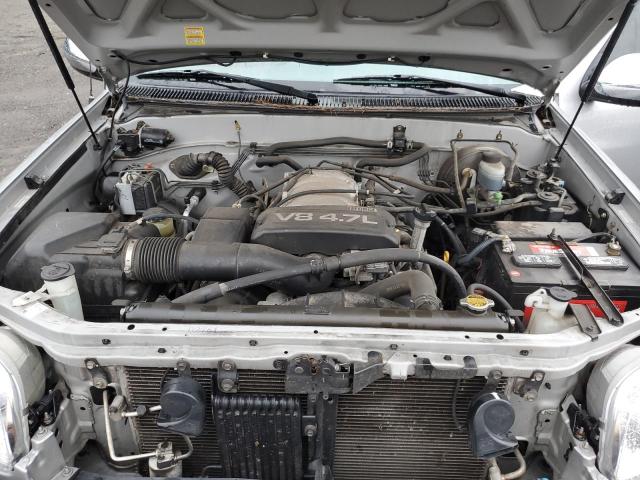 5TBBT44192S329802 - 2002 TOYOTA TUNDRA ACCESS CAB ნაცრისფერი ფოტო 11