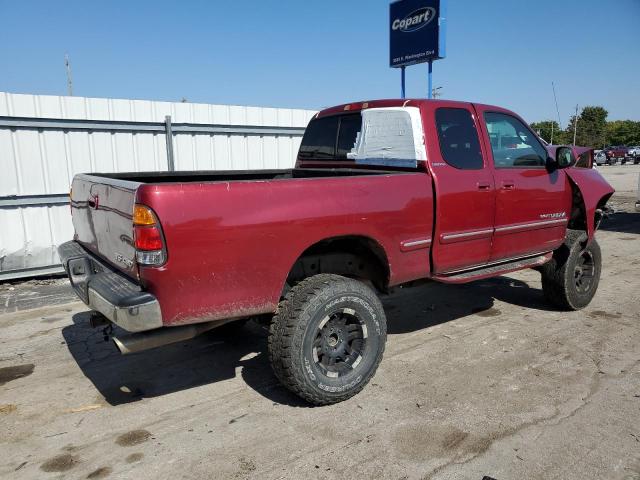 5TBBT48192S328837 - 2002 TOYOTA TUNDRA ACCESS CAB LIMITED BURGUNDY photo 3