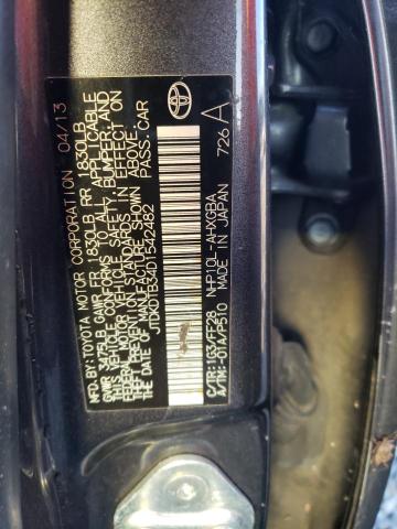 JTDKDTB34D1542482 - 2013 TOYOTA PRIUS C GRAY photo 12