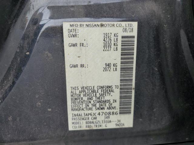 1N4AL3AP6JC470886 - 2018 NISSAN ALTIMA 2.5 BLACK photo 13