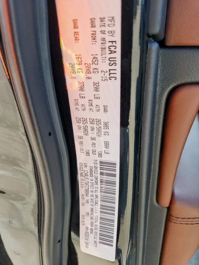 1C4RJFJT0FC798944 - 2015 JEEP GRAND CHER SUMMIT BLACK photo 13