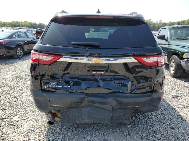 1GNEVMKW7MJ184196 - 2021 CHEVROLET TRAVERSE LT BLACK photo 6