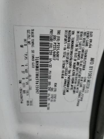 1LNHM81W65Y615097 - 2005 LINCOLN TOWN CAR SIGNATURE Ağ foto 13