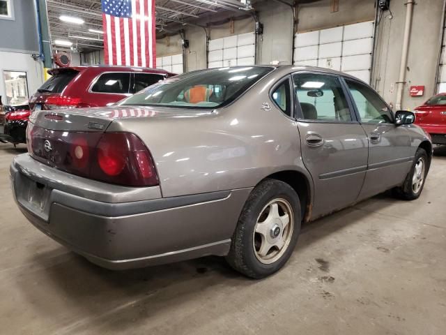 2G1WF52E539312252 - 2003 CHEVROLET IMPALA BROWN photo 3