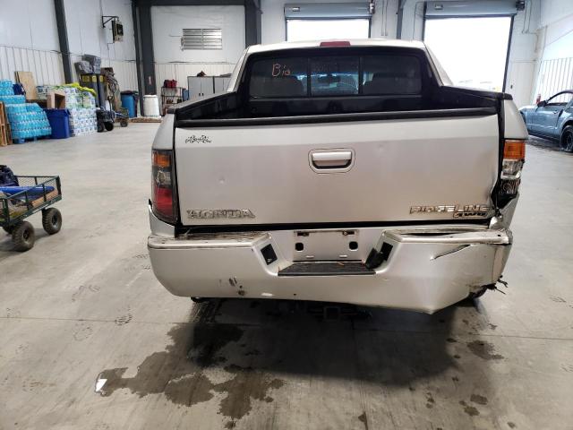 2HJYK16598H513210 - 2008 HONDA RIDGELINE RTL SILVER photo 6