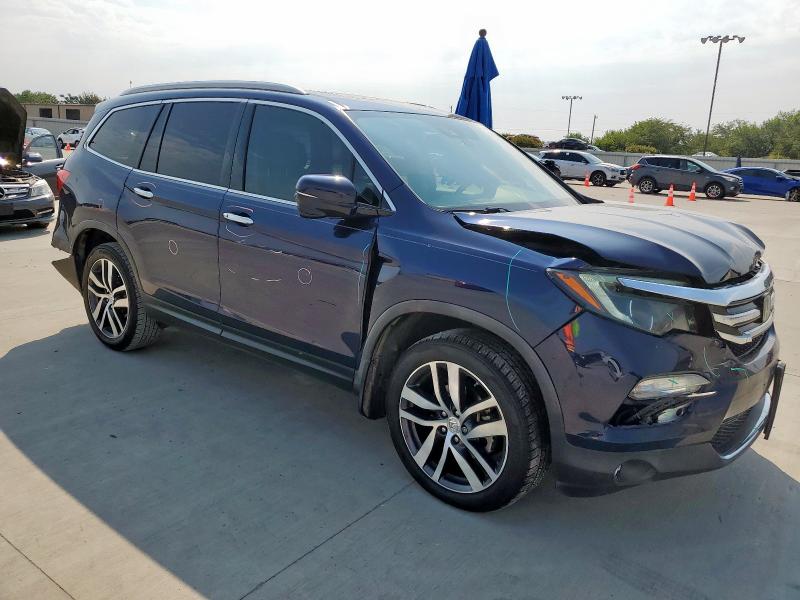 5FNYF5H94JB006212 - 2018 HONDA PILOT TOURING ლურჯი ფოტო 4