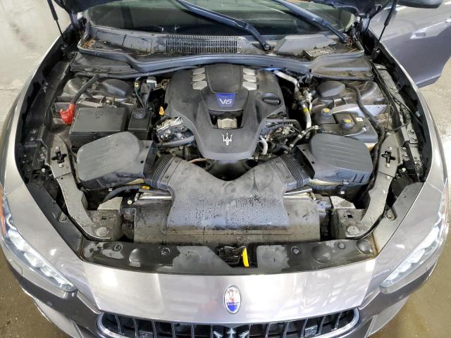 ZAM57RTA8E1081353 - 2014 MASERATI GHIBLI S GRAY photo 11