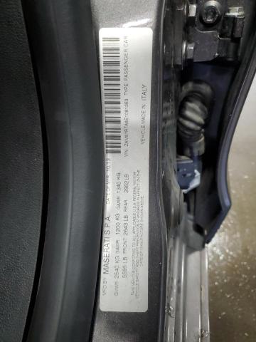 ZAM57RTA8E1081353 - 2014 MASERATI GHIBLI S GRAY photo 12