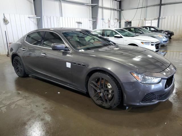ZAM57RTA8E1081353 - 2014 MASERATI GHIBLI S GRAY photo 4