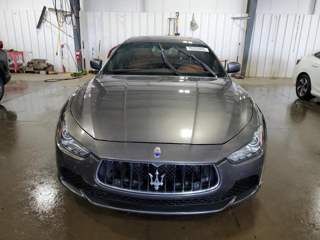 ZAM57RTA8E1081353 - 2014 MASERATI GHIBLI S GRAY photo 5