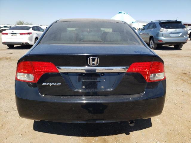 2HGFA16819H328306 - 2009 HONDA CIVIC EX BLACK photo 6