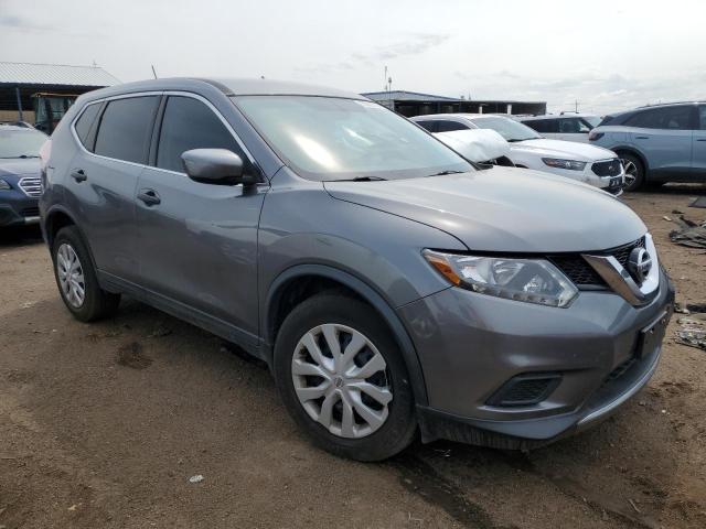 KNMAT2MT2GP681825 - 2016 NISSAN ROGUE S GRAY photo 4