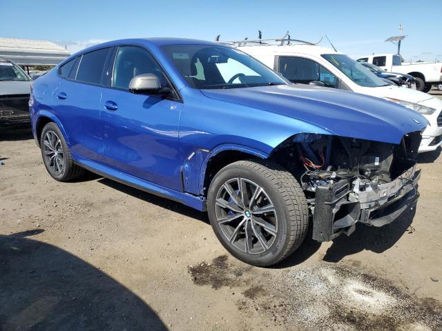 5UXCY8C03L9B68295 - 2020 BMW X6 M50I BLUE photo 4