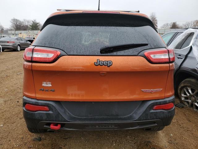 1C4PJMBS7FW704980 - 2015 JEEP CHEROKEE TRAILHAWK ORANGE photo 6
