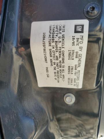 1G8AJ55F06Z143007 - 2006 SATURN ION LEVEL 2 BLACK photo 12