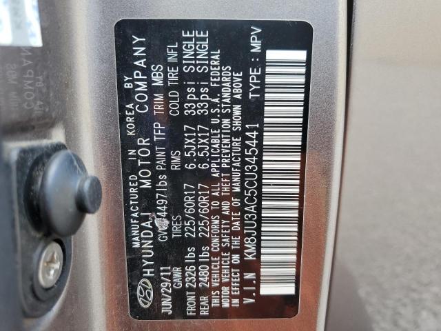 KM8JU3AC5CU345441 - 2012 HYUNDAI TUCSON GLS Boz foto 13