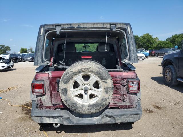 1C4HJXKNXMW659420 - 2021 JEEP WRANGLER UNLIMITED SPORT BURGUNDY photo 6