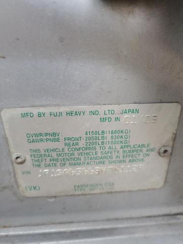 JF1SG65663H761129 - 2003 SUBARU FORESTER 2.5XS Серебристый фото 12