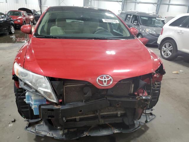 4T3ZA3BB4BU039872 - 2011 TOYOTA VENZA RED photo 5