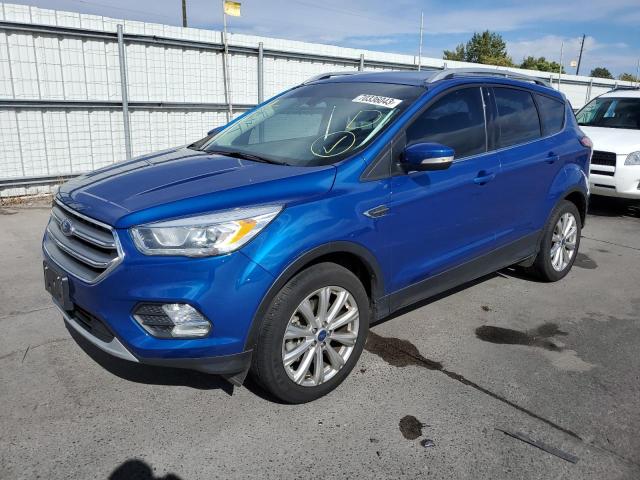 1FMCU9JD7HUC90292 - 2017 FORD ESCAPE TITANIUM BLUE photo 1