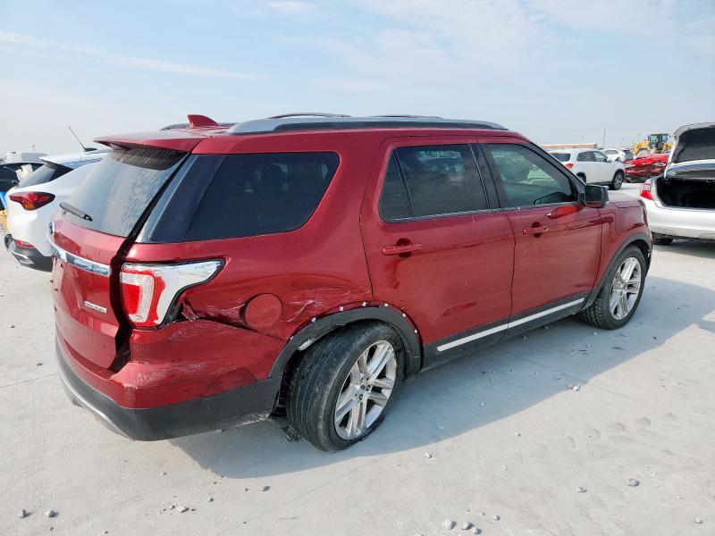 1FM5K7D89GGC85786 - 2016 FORD EXPLORER XLT RED photo 3