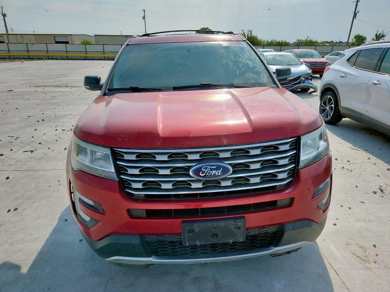 1FM5K7D89GGC85786 - 2016 FORD EXPLORER XLT RED photo 5