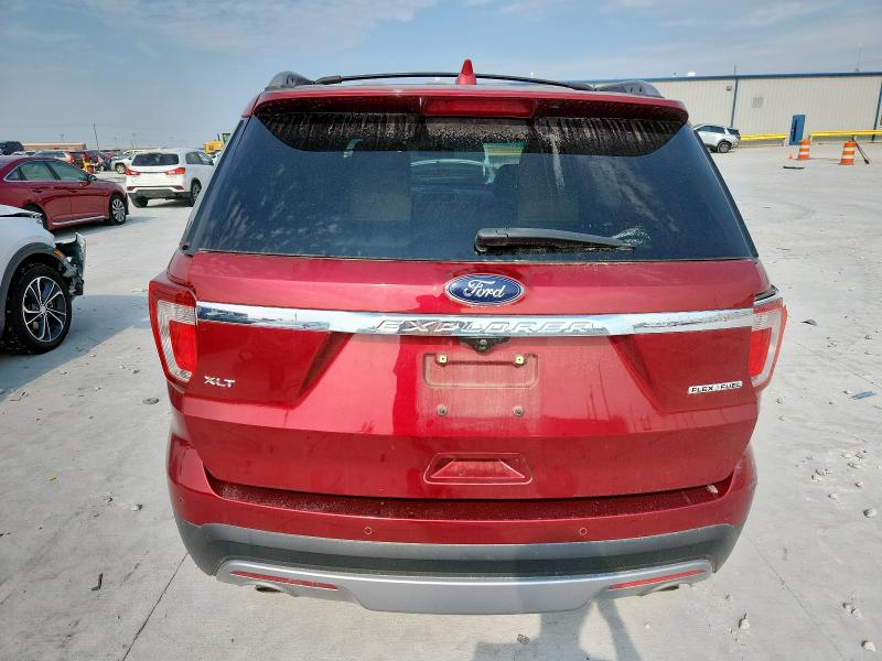 1FM5K7D89GGC85786 - 2016 FORD EXPLORER XLT RED photo 6