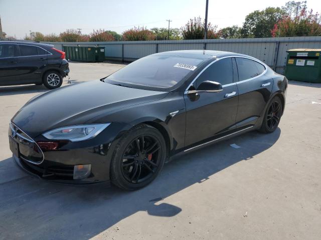 5YJSA1S17EFP40736 - 2014 TESLA MODEL S Negro foto 1