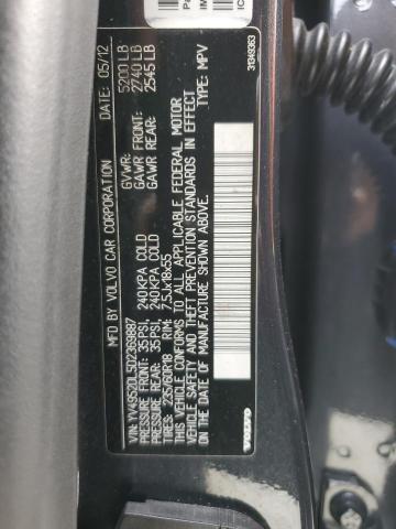 YV4952DL5D2369887 - 2013 VOLVO XC60 3.2 GRAY photo 13