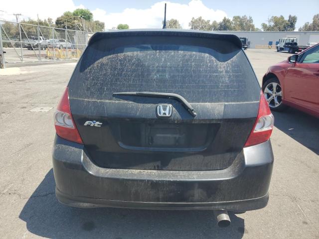 JHMGD38618S066343 - 2008 HONDA FIT SPORT BLACK photo 6