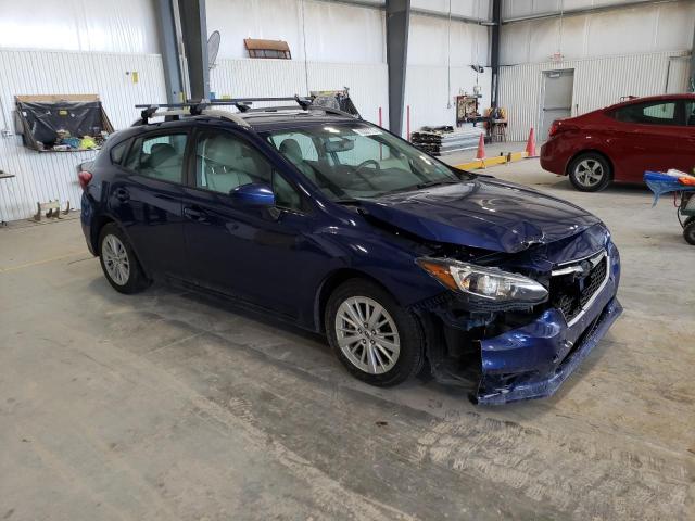 4S3GTAB68H3707323 - 2017 SUBARU IMPREZA PREMIUM BLUE photo 4