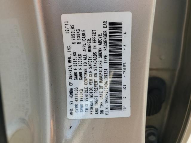 1HGCR2F54DA135324 - 2013 HONDA ACCORD SPORT 金色 照片 12